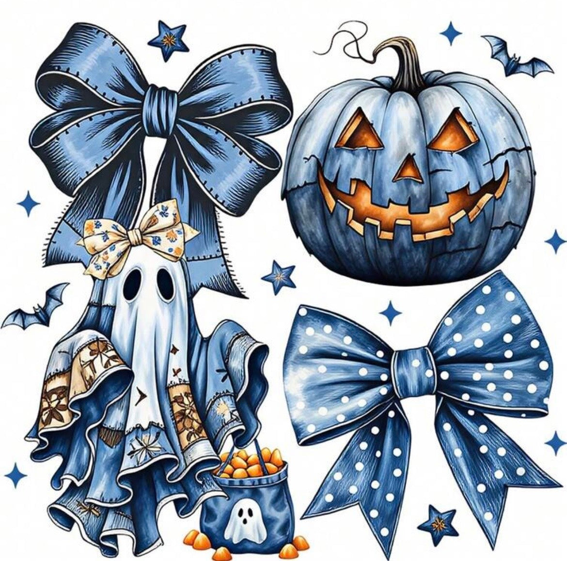 Spooky T-Shirt Transfer💙🎃