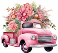 Vintage Pink Truck T-Shirt Transfer 🌸🩷